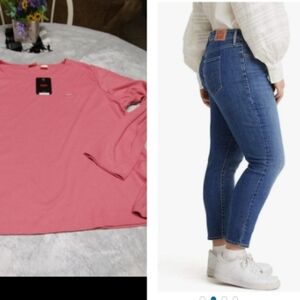 Levi's top and Levi's 311 shaping  skinny jeans #bundle